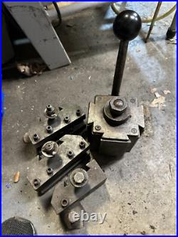 FIMS Quick Change Tool Post Size 5 Larger Metal Lathe Tool 3 Holders Machinist