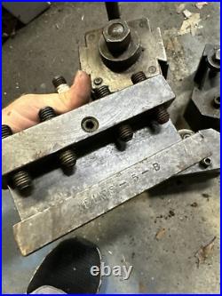 FIMS Quick Change Tool Post Size 5 Larger Metal Lathe Tool 3 Holders Machinist
