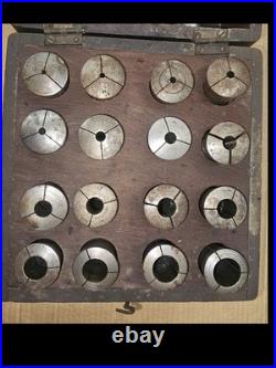 HENDEY No. 3 COLLET SET 1/8 7/8 Lathe, Mill, Collet Set, Machinists Tools