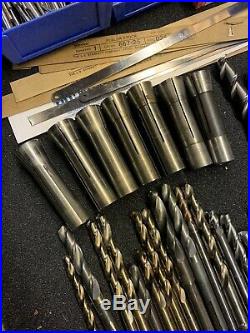 HUGE LOT Machinist Tools Bits Endmills Metal Cutting CNC Lathe File