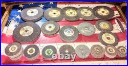 HUGE LOT of MACHINIST TOOL LATHE MILL Grinding Wheels, Discs, Cones & Hardware