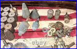 HUGE LOT of MACHINIST TOOL LATHE MILL Grinding Wheels, Discs, Cones & Hardware