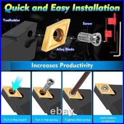 High-Quality 21Pcs Lathe Turning Tool Set for Professional Machinists & DIYers