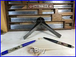 Huge #8 Antique Starrett Center Finder Head Hand Tool Machinist Woodwork Lathe