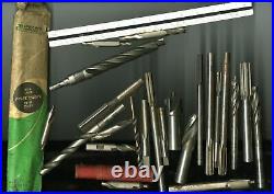 Huge Lot of Machinist Tools Large Milling Taps End Mill Reamer Lathe Carbide