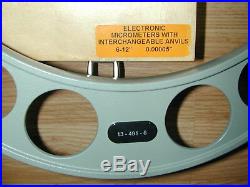 Large Electronic IP65 Digital Micrometer Set SPI 6-12 Mill Lathe Machinist Tool