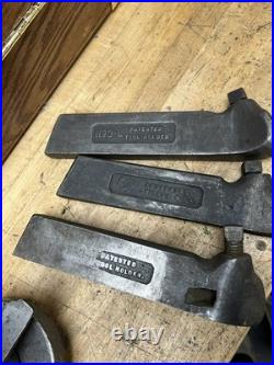 Large Lathe Lantern Rocker Tool Post with 3 Armstrong Tool Holders Machinist BIG