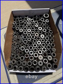 Large Lot 5C Collets Mixed Fractional Sizes Machinist Lathe Tooling 125+ Pcs