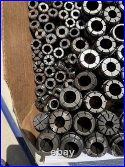 Large Lot 5C Collets Mixed Fractional Sizes Machinist Lathe Tooling 125+ Pcs