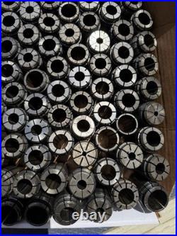 Large Lot 5C Collets Mixed Fractional Sizes Machinist Lathe Tooling 125+ Pcs