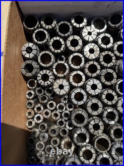 Large Lot 5C Collets Mixed Fractional Sizes Machinist Lathe Tooling 125+ Pcs