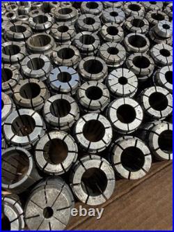 Large Lot 5C Collets Mixed Fractional Sizes Machinist Lathe Tooling 125+ Pcs