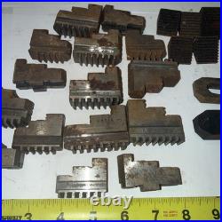 Large Lot Of LATHE CHUCK JAWS FOR 3 JAW Machinist Tools Tooling Parts Hold Downs