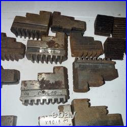 Large Lot Of LATHE CHUCK JAWS FOR 3 JAW Machinist Tools Tooling Parts Hold Downs