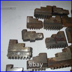Large Lot Of LATHE CHUCK JAWS FOR 3 JAW Machinist Tools Tooling Parts Hold Downs