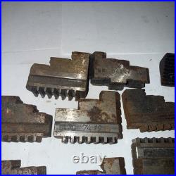 Large Lot Of LATHE CHUCK JAWS FOR 3 JAW Machinist Tools Tooling Parts Hold Downs