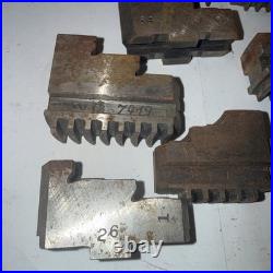 Large Lot Of LATHE CHUCK JAWS FOR 3 JAW Machinist Tools Tooling Parts Hold Downs