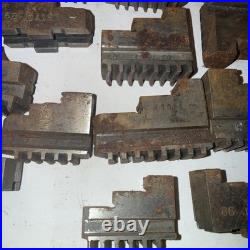 Large Lot Of LATHE CHUCK JAWS FOR 3 JAW Machinist Tools Tooling Parts Hold Downs