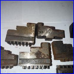 Large Lot Of LATHE CHUCK JAWS FOR 3 JAW Machinist Tools Tooling Parts Hold Downs