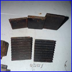 Large Lot Of LATHE CHUCK JAWS FOR 3 JAW Machinist Tools Tooling Parts Hold Downs
