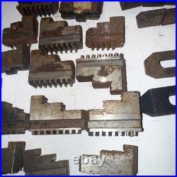 Large Lot Of LATHE CHUCK JAWS FOR 3 JAW Machinist Tools Tooling Parts Hold Downs
