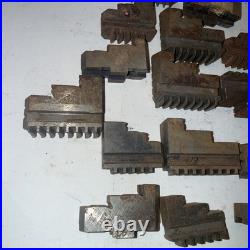 Large Lot Of LATHE CHUCK JAWS FOR 3 JAW Machinist Tools Tooling Parts Hold Downs
