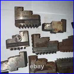 Large Lot Of LATHE CHUCK JAWS FOR 3 JAW Machinist Tools Tooling Parts Hold Downs