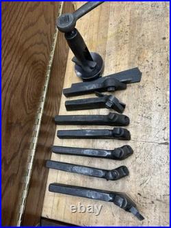Lathe Lantern Rocker Tool Post with (7) Armstrong/Williams Tool Holders Machinist