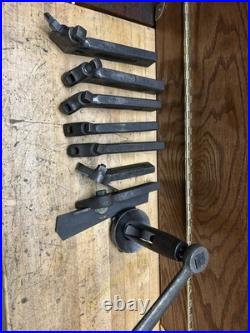 Lathe Lantern Rocker Tool Post with (7) Armstrong/Williams Tool Holders Machinist