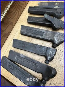 Lathe Lantern Rocker Tool Post with (7) Armstrong/Williams Tool Holders Machinist