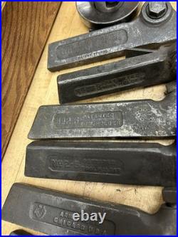 Lathe Lantern Rocker Tool Post with (7) Armstrong/Williams Tool Holders Machinist