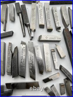 Lathe Tool Bits Lot Mo-Max Cobalt HSS Mixed Sizes Machinist Used Resharpened