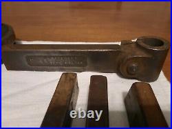 Lathe Tool Post With Armstrong Holders Machinist Lot. No. 32-R, 22, 3-S, T2-L&R