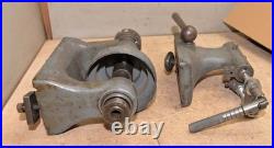 Lathe head & tail stock Whiton chuck fits Hardinge Elgin & Logan machinist tool