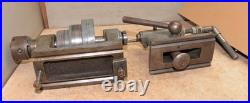 Lathe head & tail stock Whiton chuck fits Hardinge Elgin & Logan machinist tool