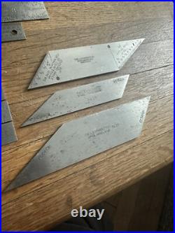 Lot 18 Starrett Rulers Machinist Gauges Angle Cutting Lathe 600 603 604r 300 320