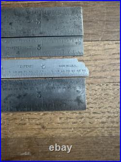 Lot 18 Starrett Rulers Machinist Gauges Angle Cutting Lathe 600 603 604r 300 320