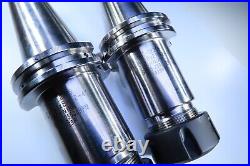 Lot (2 Pcs) Techniks 22255 Cat 40 Er32 4 Tool Holder Machinist Lathe Cnc Tool