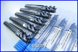 Lot (5 Pcs) New Seco 1/2 Solid Carbide End Mills Siron-a Machinist Lathe Tool