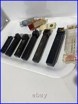 Lot 6 Indexable Tool Holders Lathe Turning + Carbide Inserts WESSON VR Machinist