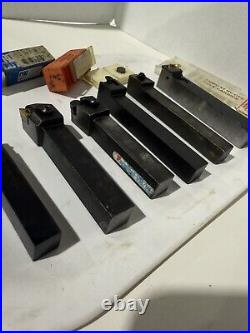 Lot 6 Indexable Tool Holders Lathe Turning + Carbide Inserts WESSON VR Machinist