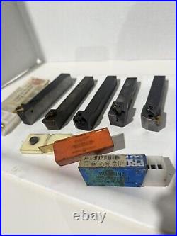 Lot 6 Indexable Tool Holders Lathe Turning + Carbide Inserts WESSON VR Machinist