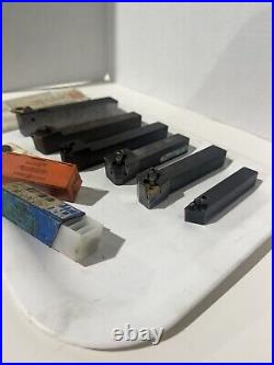 Lot 6 Indexable Tool Holders Lathe Turning + Carbide Inserts WESSON VR Machinist