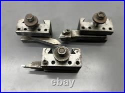 Lot Of 3 Machinist Lathe Quick Change Turning Facing Tool Holders 3/4 Cap