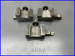 Lot Of 3 Machinist Lathe Quick Change Turning Facing Tool Holders 3/4 Cap