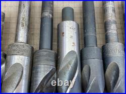 Lot Of Assorted HSS Big 1-1/2 Twist Drills Bits 1/2 Shank Machinist Lathe Tool