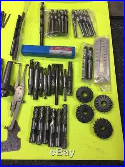 Lot Of Machinist Tools Taps End Mill Reamer HSS Lathe