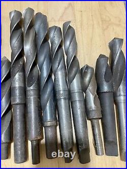 Lot of 22 Made in USA Machinist Lathe Large Drill Bits Size 47/64 1 1/8