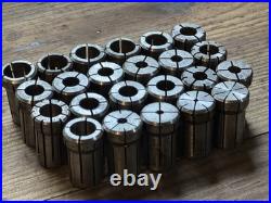 Lot of 23 DA180 Collets Erickson Parlec 3/4 to. 0062 CNC Tool Holder Machinist