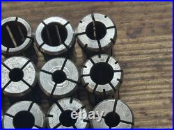 Lot of 23 DA180 Collets Erickson Parlec 3/4 to. 0062 CNC Tool Holder Machinist